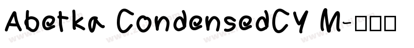 Abetka CondensedCY M字体转换